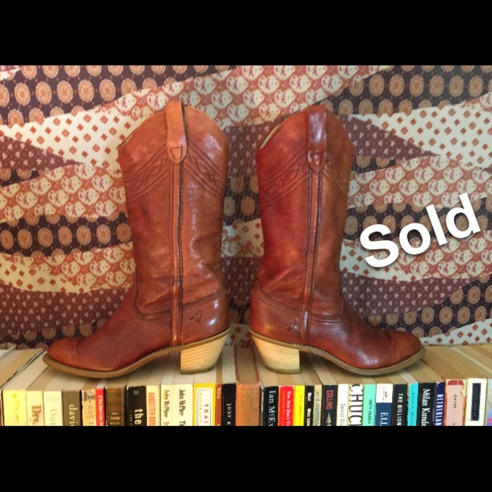 Vintage Wrangler Cowboy Boots Womens Size 7 - Picture 1 of 5